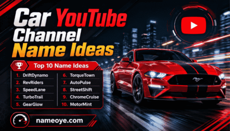 Best Car YouTube Channel Name Ideas
