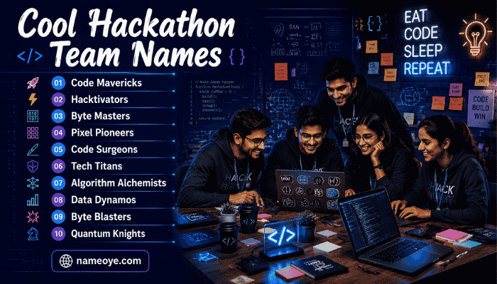 Cool Hackathon Team Names