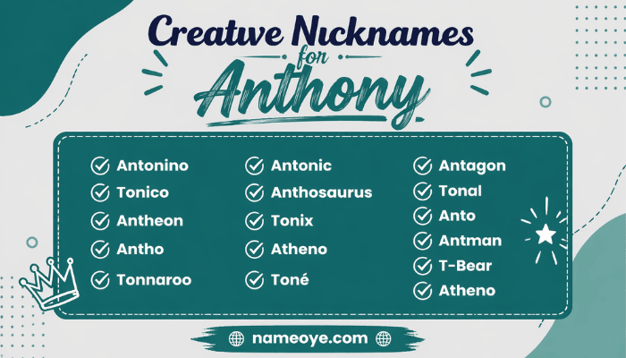 Creative Nicknames for Anthony