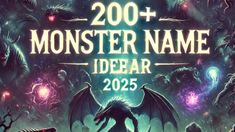 200+ Monster Name Generator Ideas (2025)