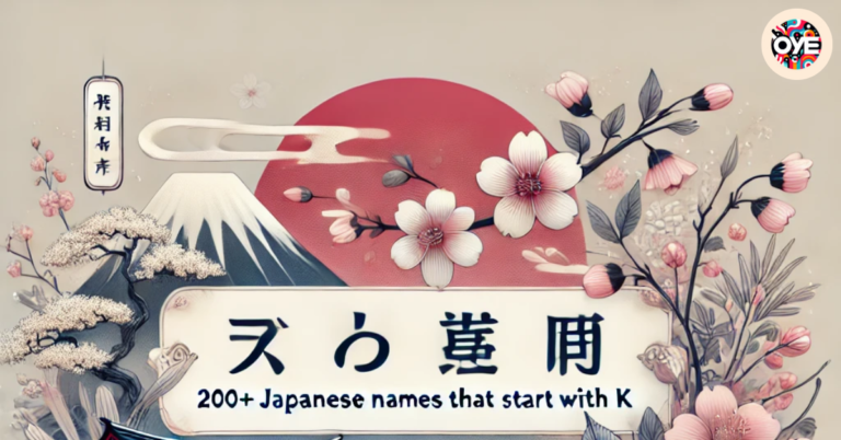 200+ Japanese names that start with k