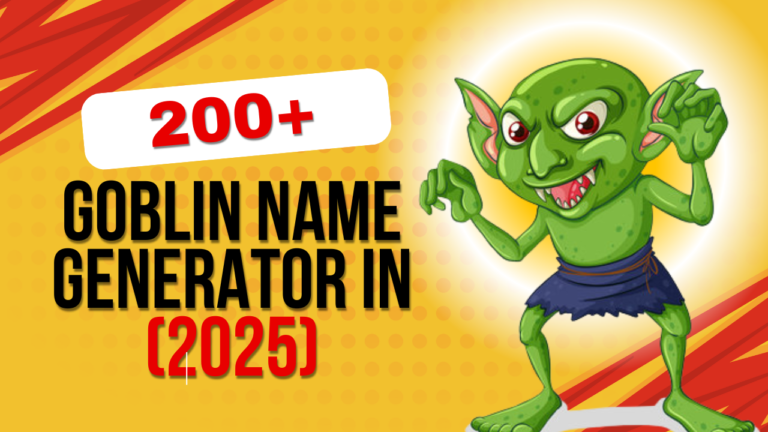 200+ Goblin Name Generator In (2025)