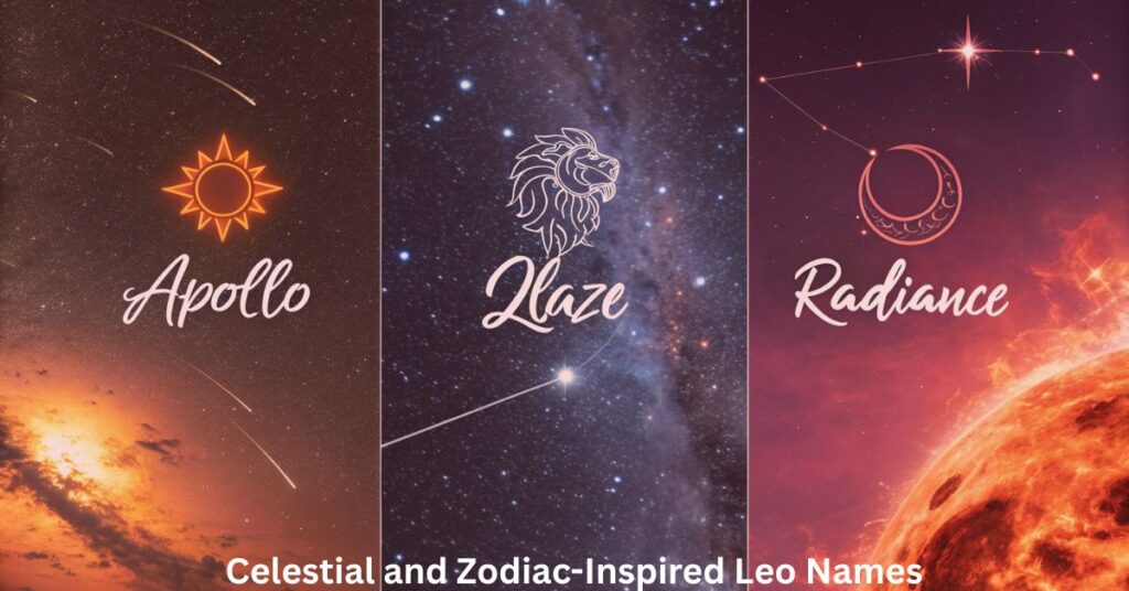 Celestial and Zodiac-Inspired Leo Names