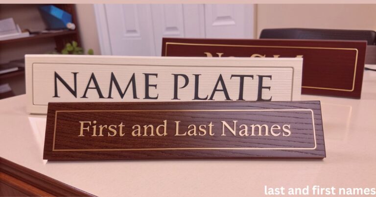 last and first names