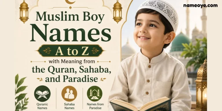 Muslim Boy Names A to Z with Meaning from the Quran, Sahaba, and Paradise