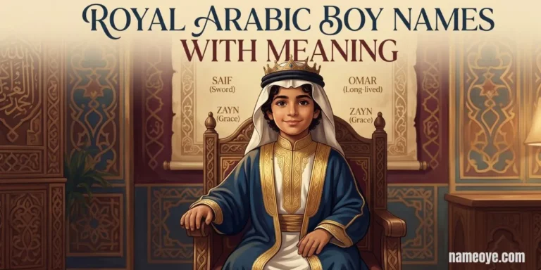 Royal Arabic Boy Names with Meaning