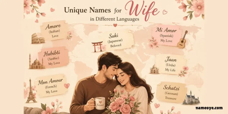 unique names for wife in different languages